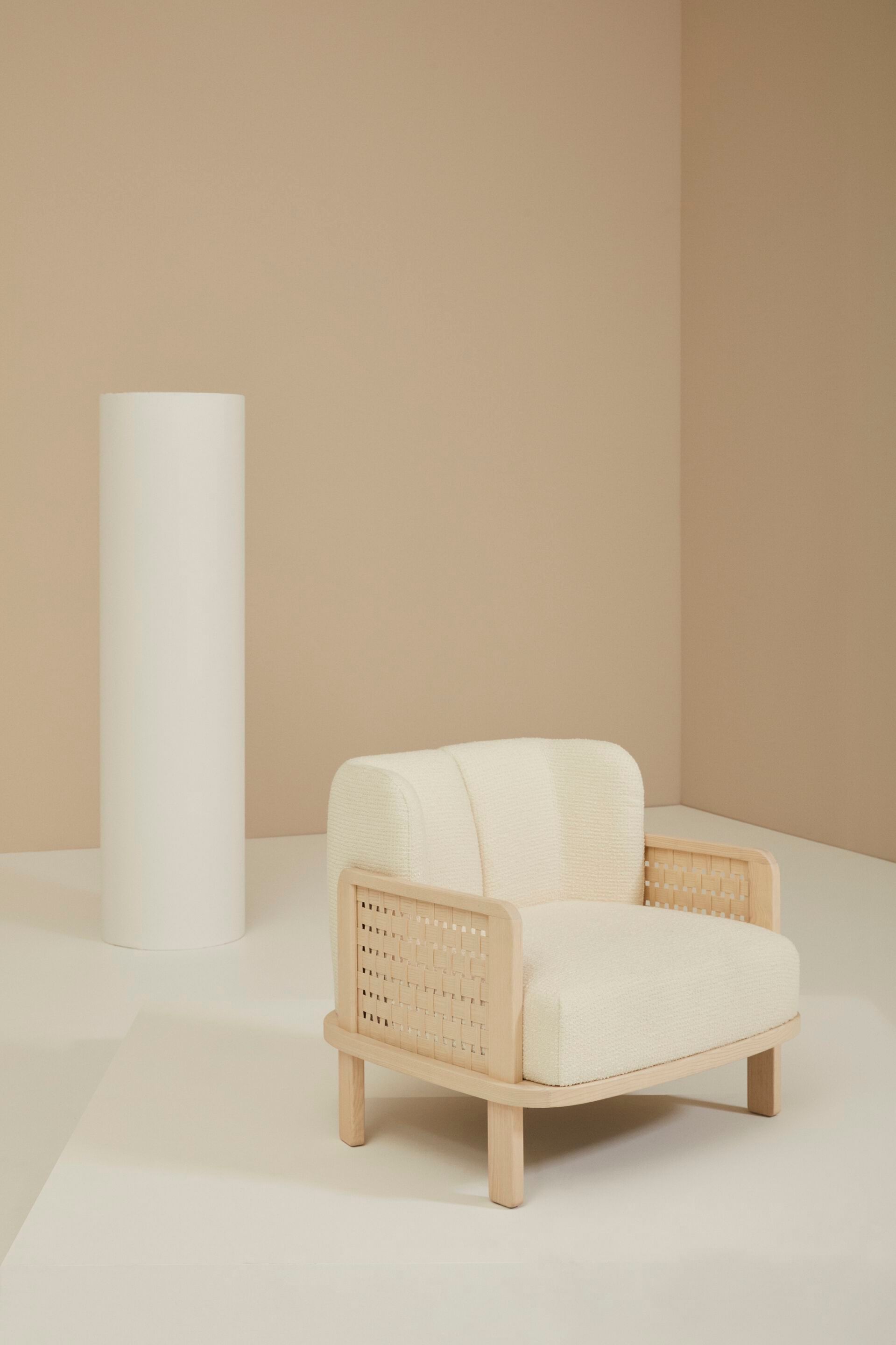 Кресло из ясеня с подлокотниками Billiani Raquette ARCH-00013228 - Вид №1