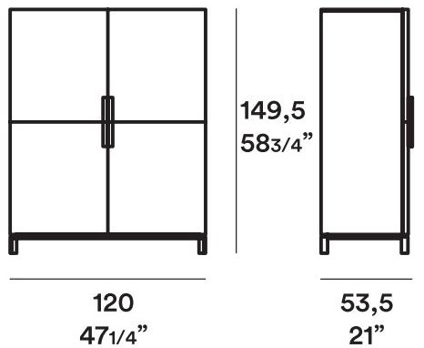 JESSE Буфет из лакированной древесины с распашными дверцами Store sun-id-1368546 - Вид №1