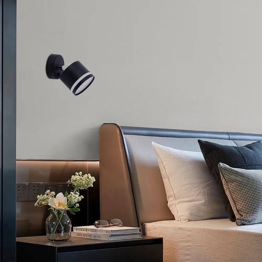 Светильник бра настенный Schaffner Talco цвет черный STLM-2068632 - Вид №9