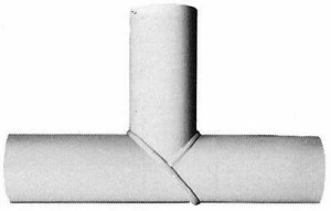 SANIT 751830106 Тройник 90 °, PP, SDR 17,6, длинный, сварная