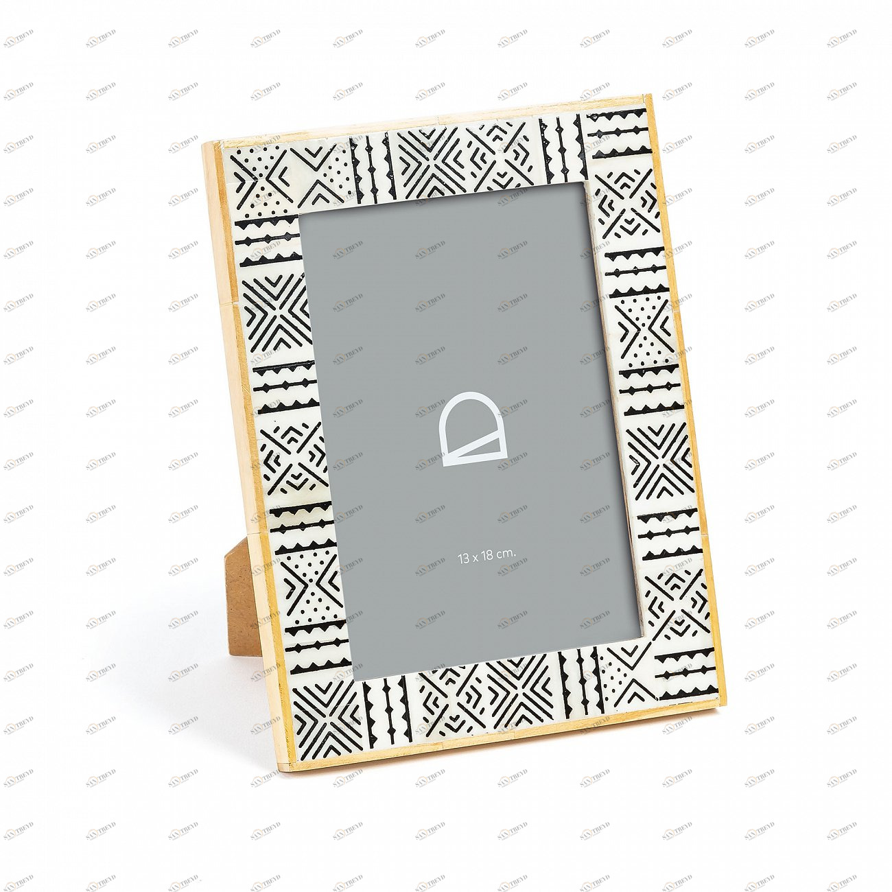Фоторамка с подставкой серая с бежевым 13x18 см Dieter от La Forma LA FORMA  00-3865217 Бежевый;серый 