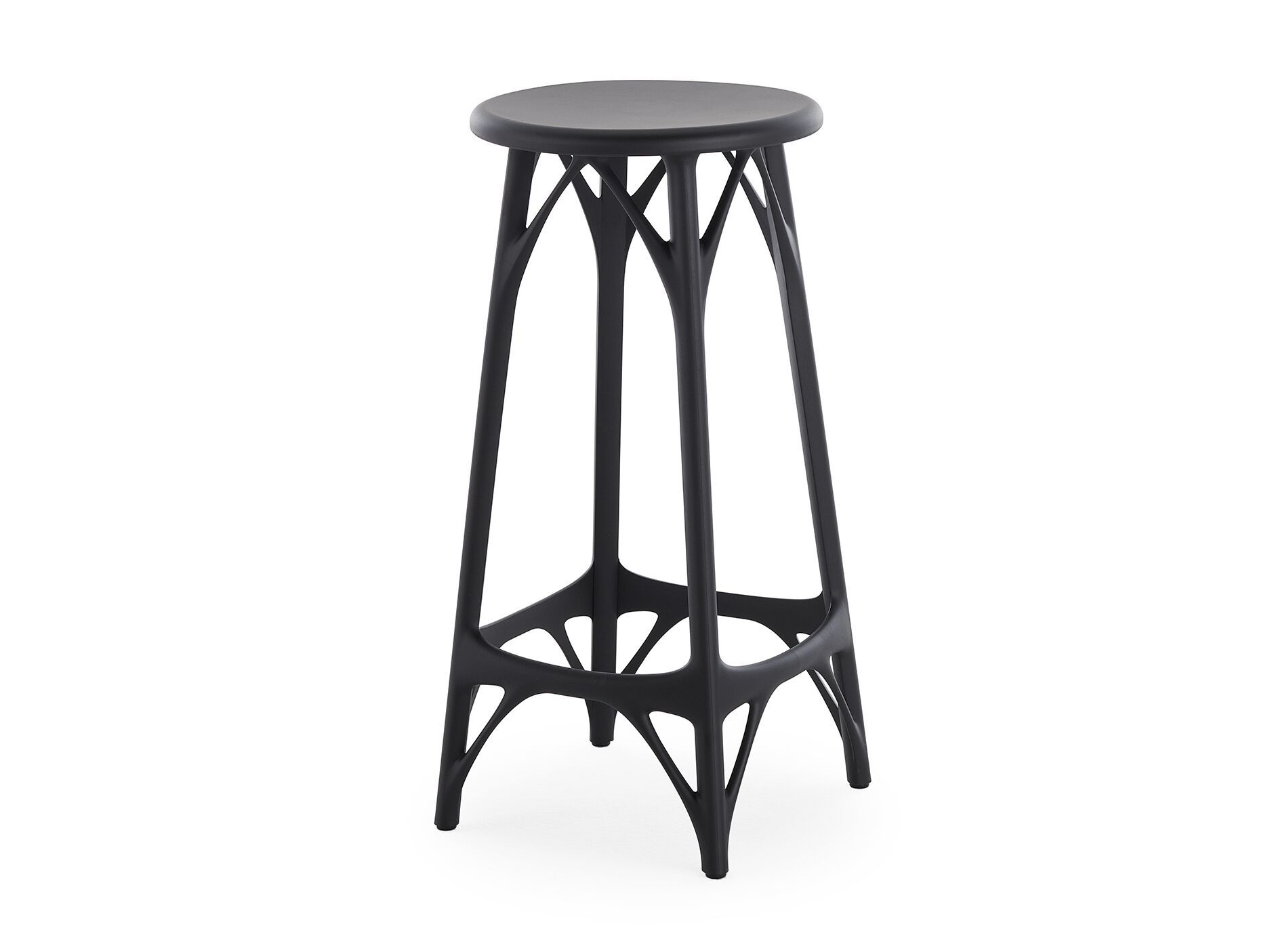 Высокий стул из переработанного инженерного пластика для сада с подставкой для ног Kartell A. I ARCH-00053756 - Вид №20