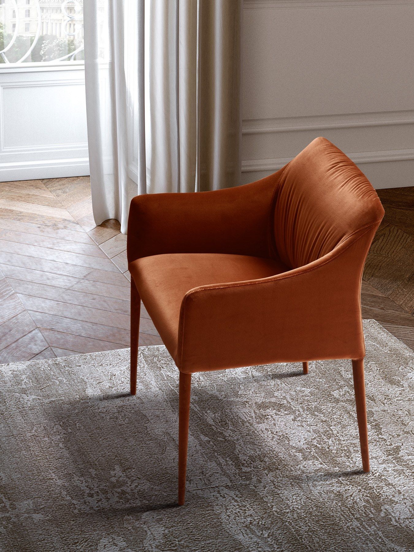 Кожаное кресло с подлокотниками EFORMA Isidora ARCH-00149769 - Вид №3