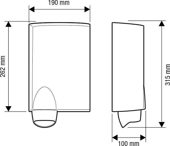 Valera Handy Модель 831.01 - 1500 Вт - Автоматическая сушилка для рук горячим воздухом 58310100 