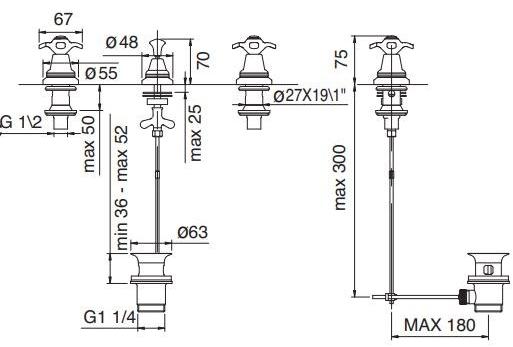 Rubinetterie Treemme Nuova retrò  4120  - Вид №2