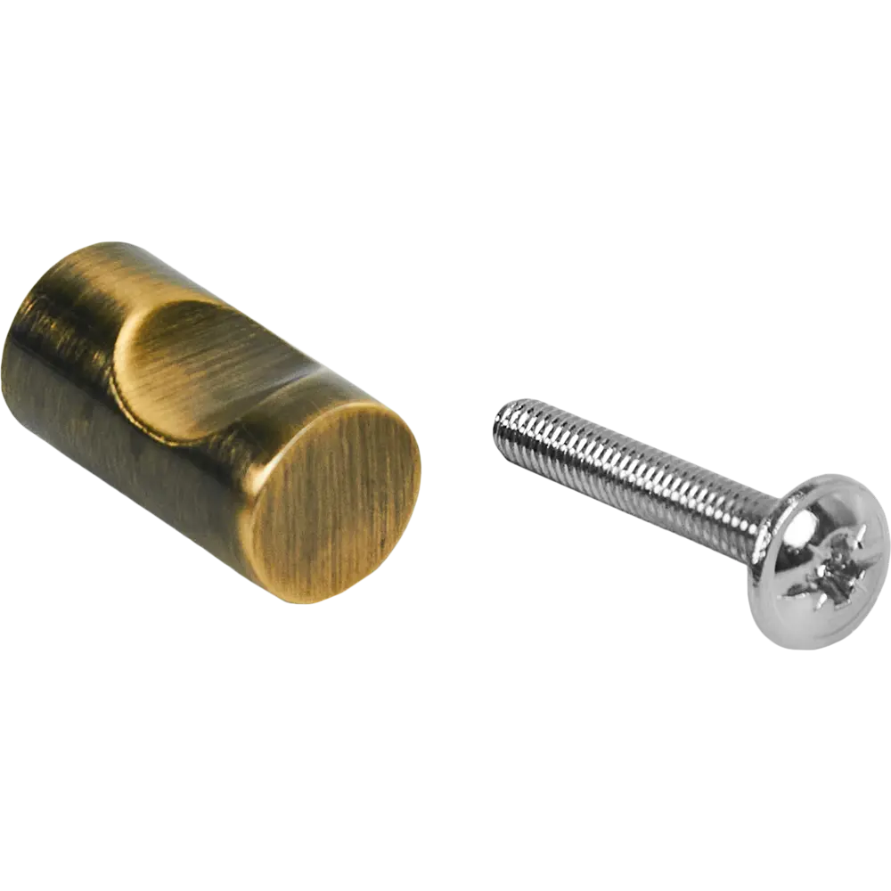 Мебельная ручка-кнопка 2601-00-AB 22x12 мм, цвет бронза EDSON STLM-2120123 - Вид №3