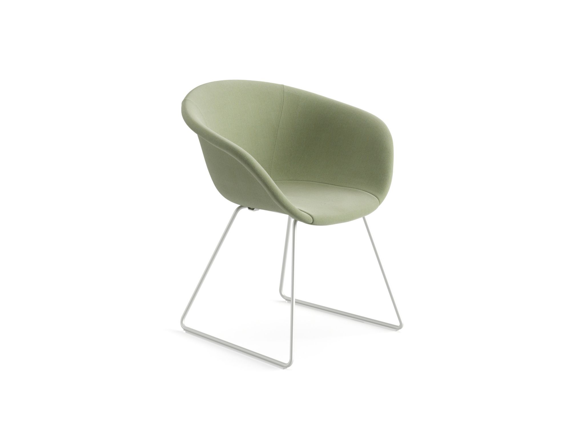 Стул для салазок из ткани Arper Duna 02 ARCH-00123488 - Вид №1