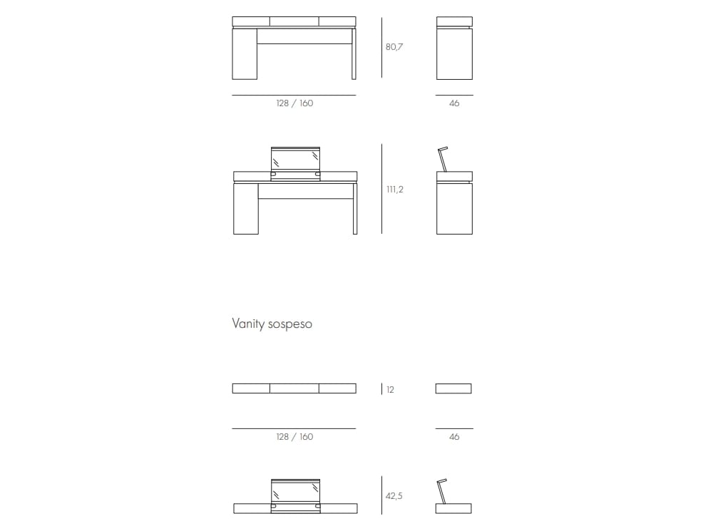 Деревянный туалетный столик Olivieri VANITY ARCH-00106801 - Вид №10