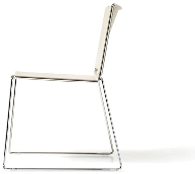 Diemme Стул из полипропилена, штабелируемый салазками Slim sun-id-1401381 - Вид №2