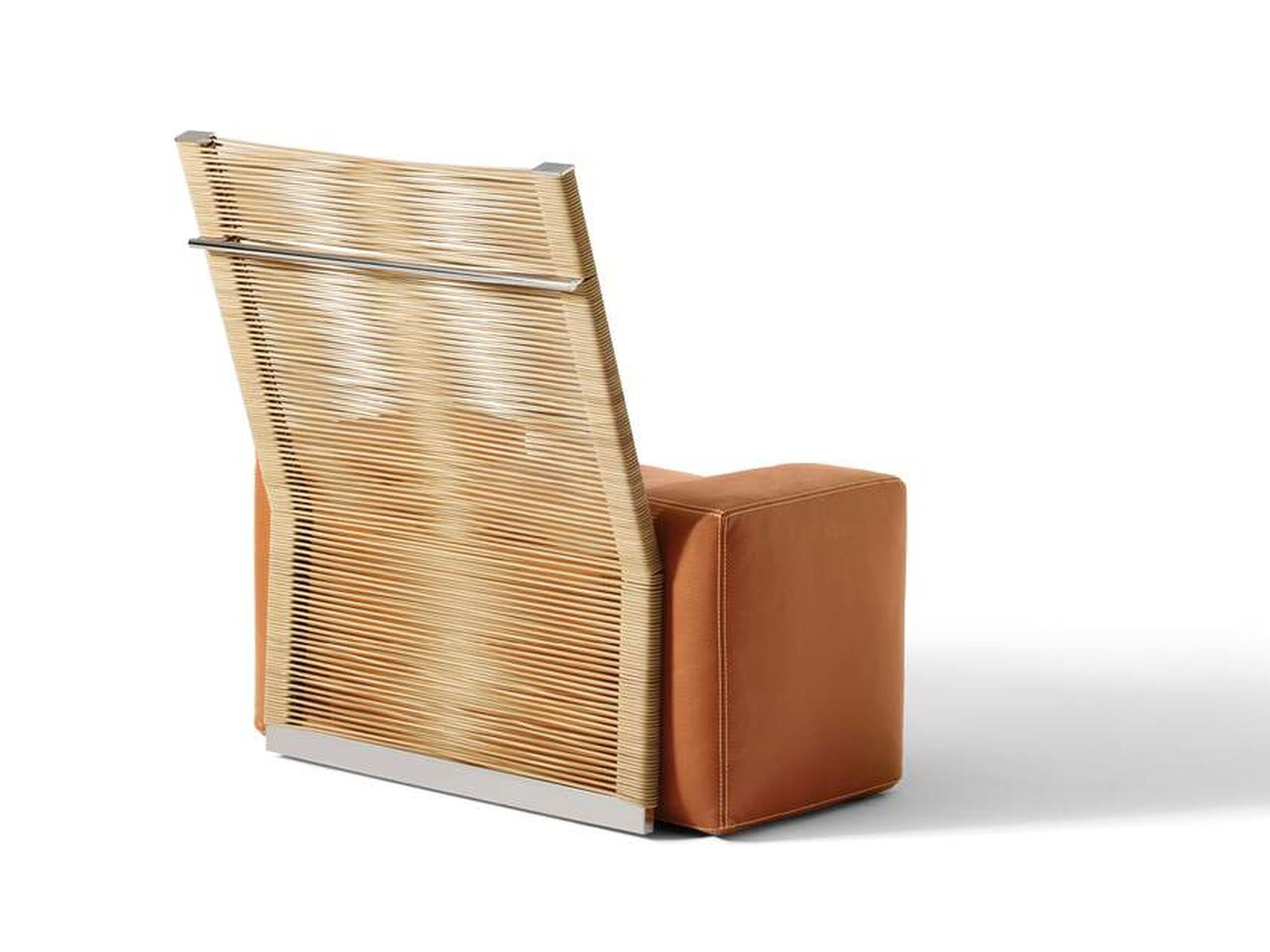 Мягкое кресло с плетеной спинкой и подлокотниками CASSINA SOMEWHERE EL - S ARCH-00118822 - Вид №1