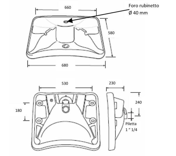 Умывальник из стекла Thermomat Classic ARCH-00060582 - Вид №2
