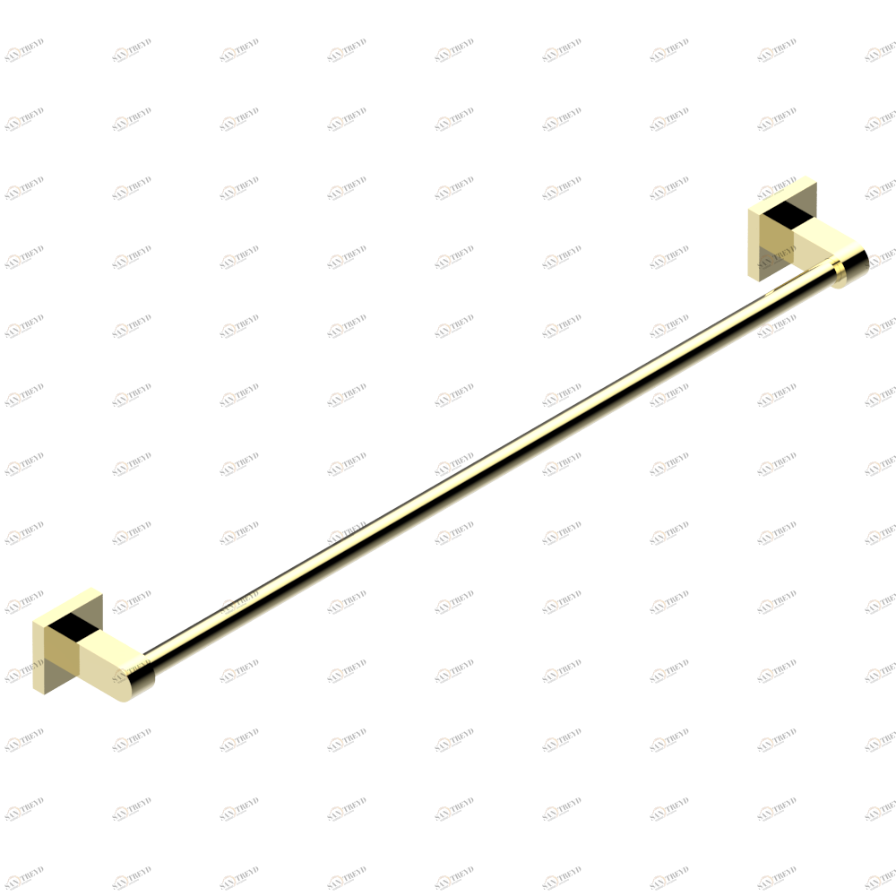 A6G-514/60 Полотенцедержатель одинарный - фиксированная рейка 600 мм Д. 16 мм Thg-paris Profil инкрустация Lalique Покрытие PVD латунь A6G-514/60 CAT.F