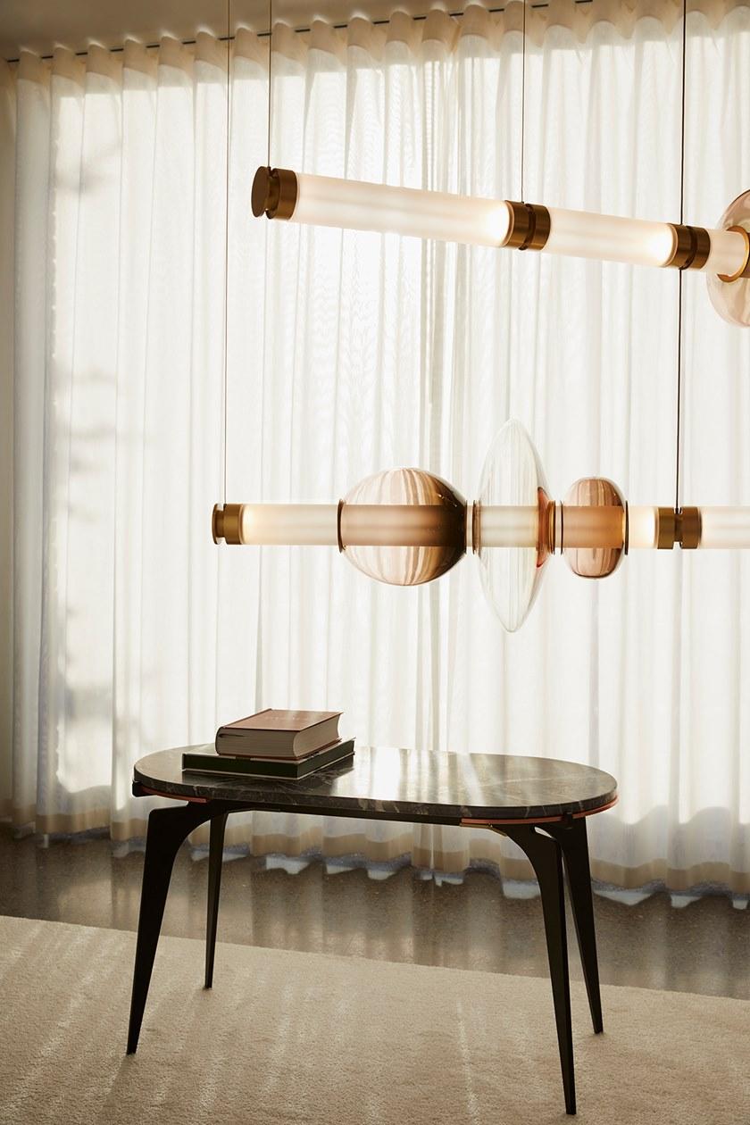 GABRIEL SCOTT Высокий овальный мраморный стол Prong sun-id-1461746 - Вид №18