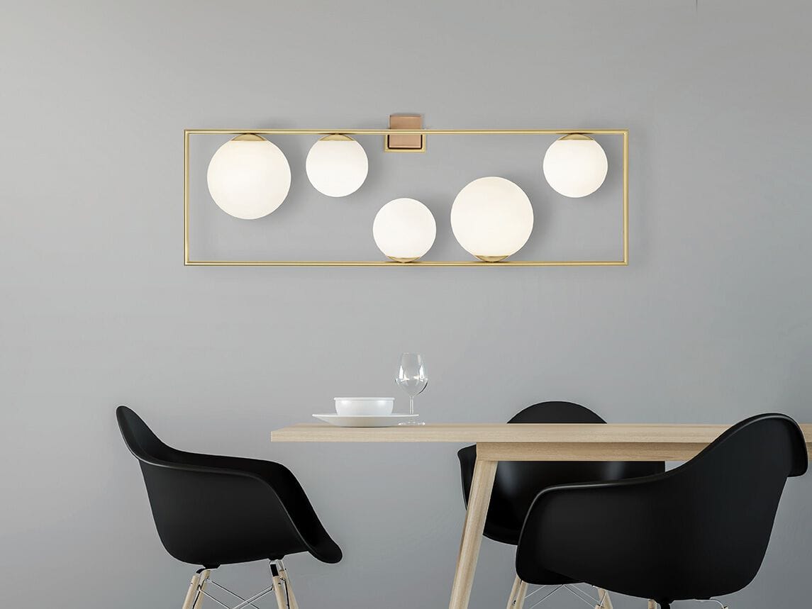 Стальной и стеклянный настенный светильник Miloox Buble ARCH-00139425 - Вид №2