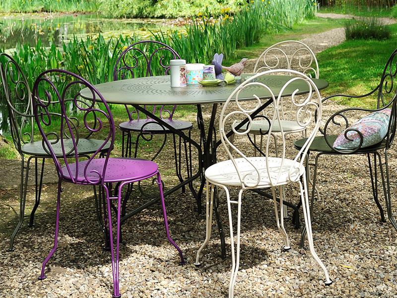 Fermob Садовый круглый стол из стали Montmartre 0630-0631 - Вид №3