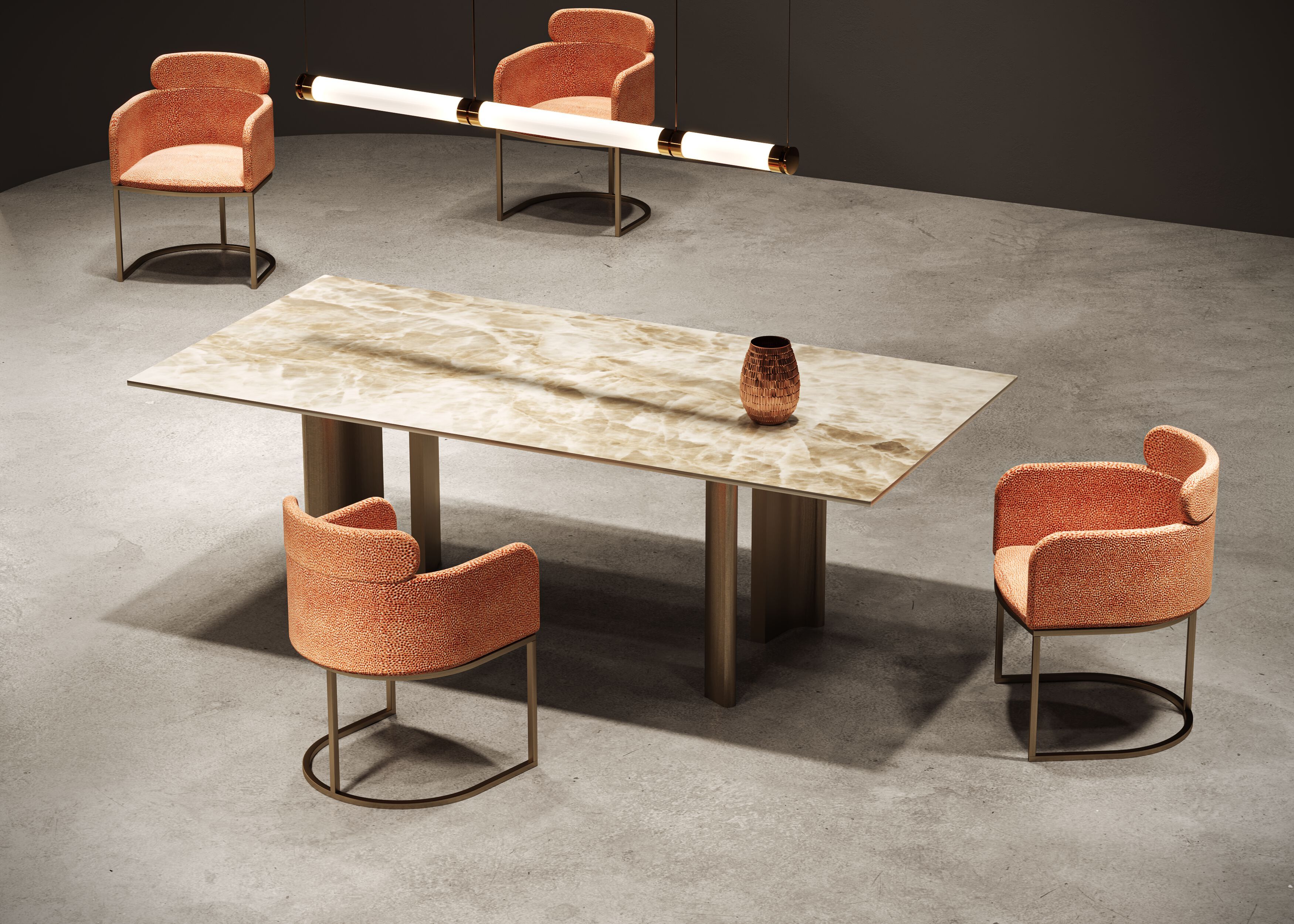 Мягкий тканевый стул с подлокотниками CASA +39 ENCORE Italia ARCH-00044516 - Вид №1