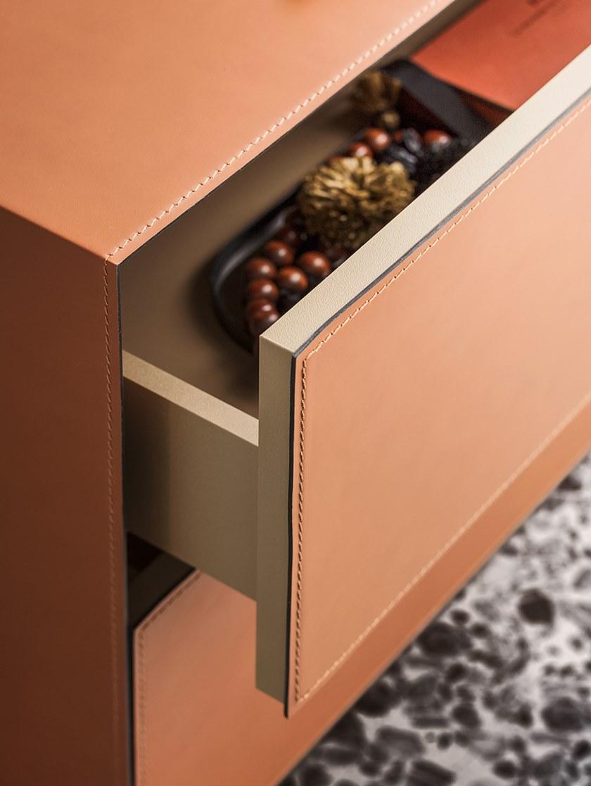 PIANCA Прямоугольная прикроватная тумбочка из лакированной древесины Norma sun-id-1410534 - Вид №2