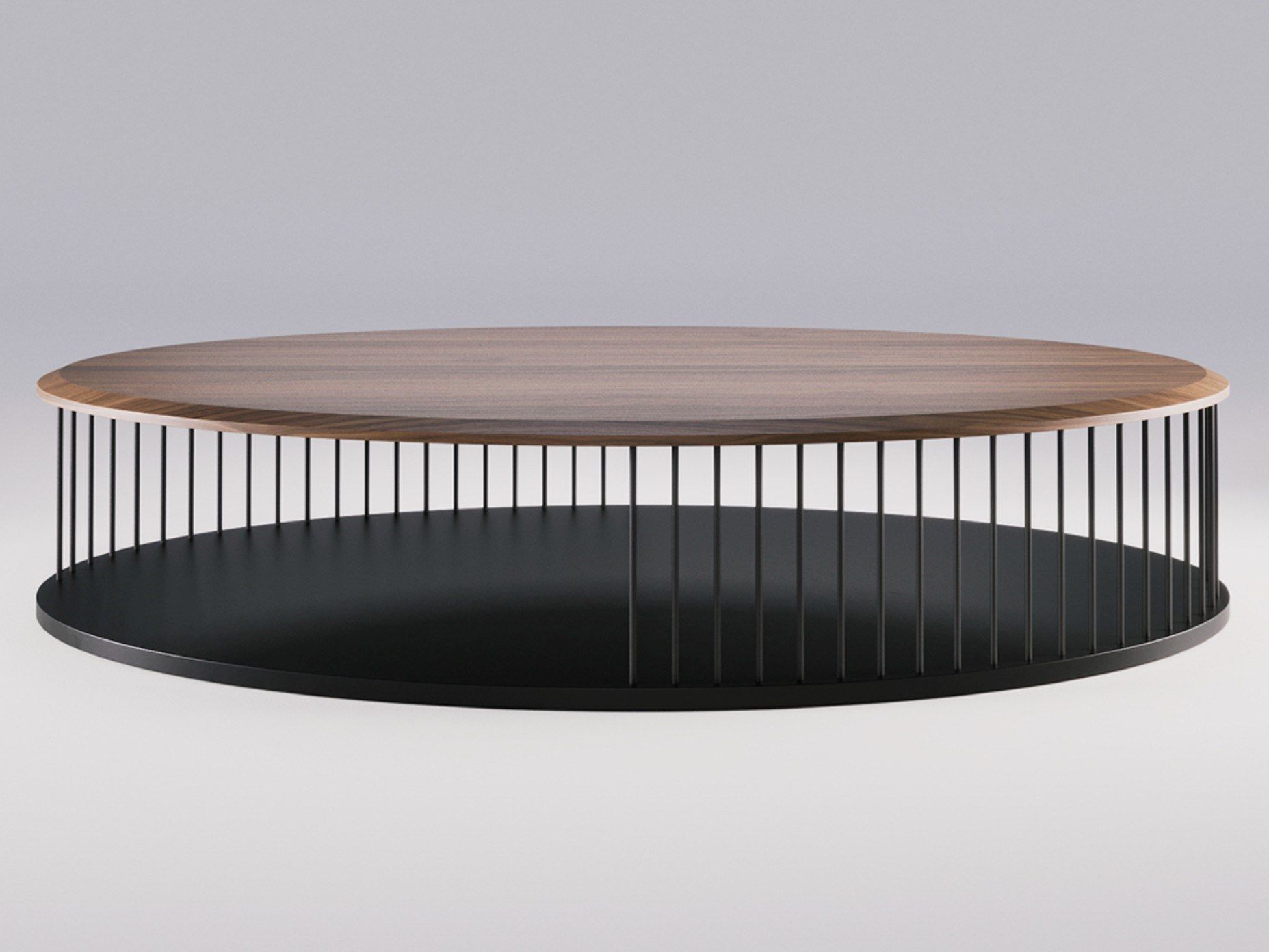 Овальный низкий журнальный столик из массива дерева Wewood MEMÓRIA ARCH-00028498 - Вид №3