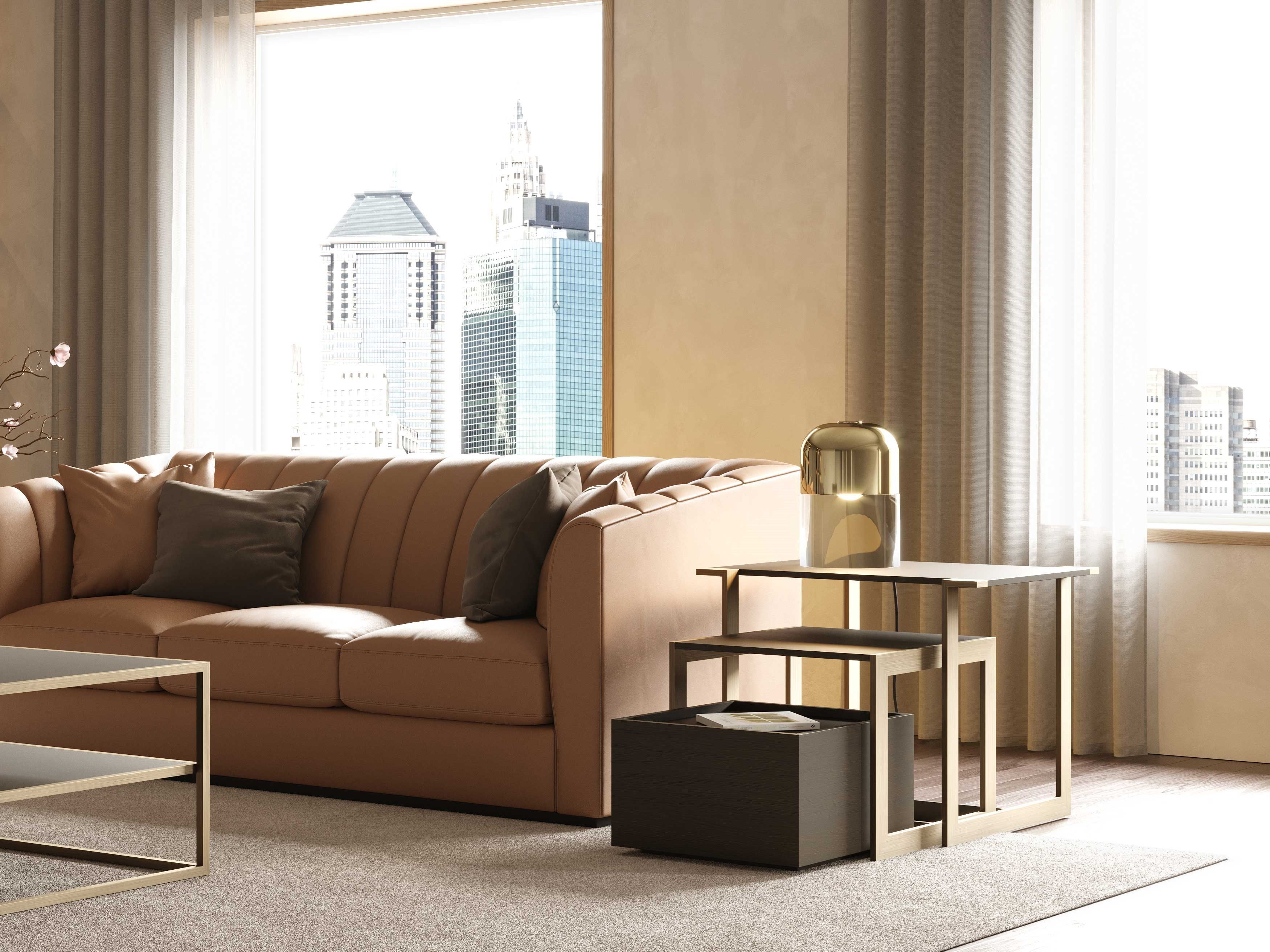 3-местный верблюжий диван Stylish Club ARCH-00100837 - Вид №4