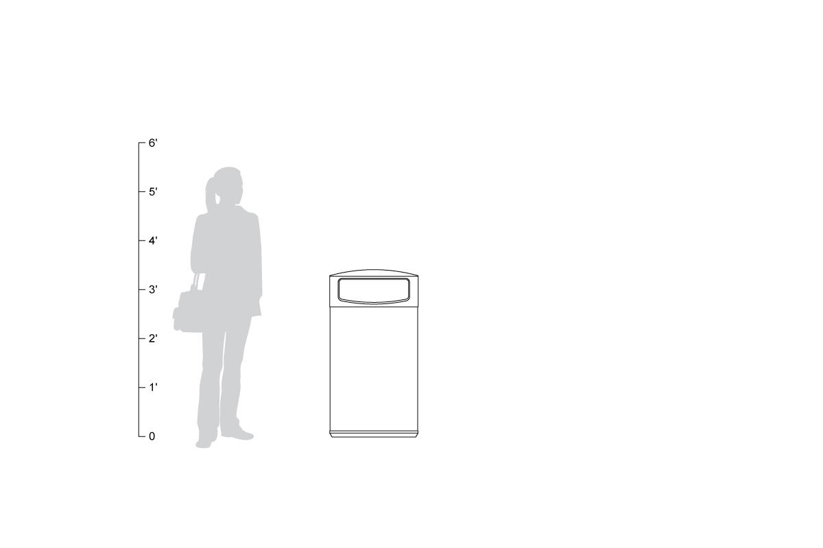 FSRT185 Универсальная емкость для мусора и утилизации  Forms-surfaces  - Вид №25