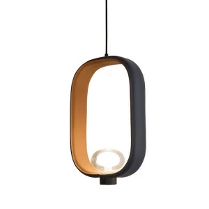 Светильник подвесной кожаный 45х30 см коричневый Delight Collection 9990P DELIGHT COLLECTION ДИЗАЙНЕРСКИЕ 00-3882341 Коричневый