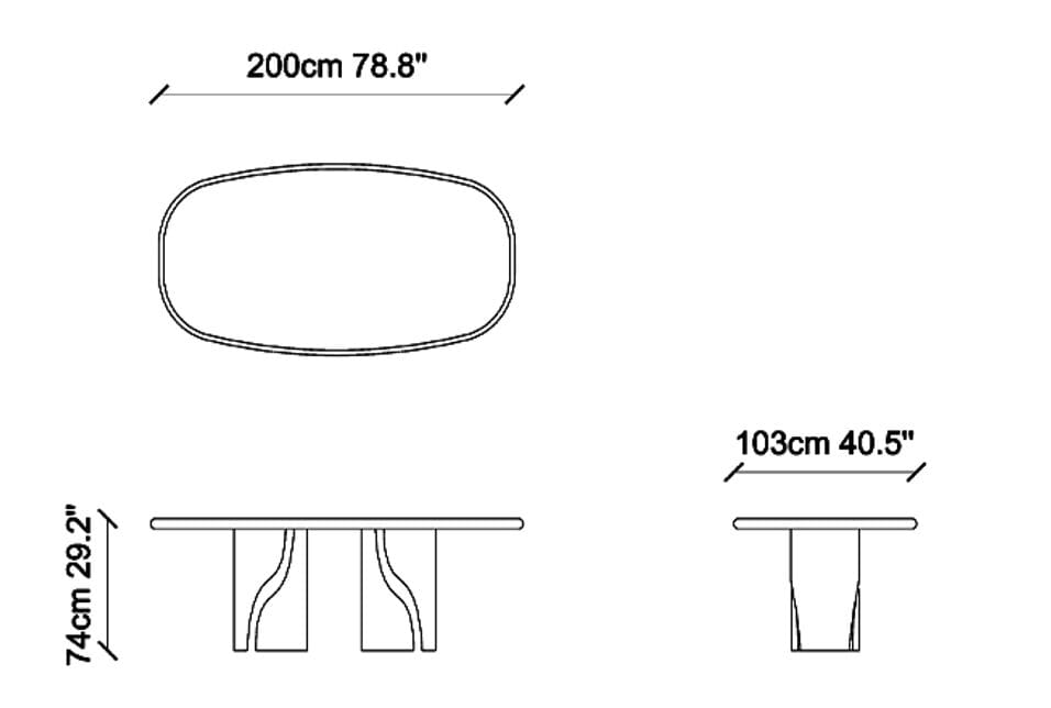 Овальный деревянный обеденный стол NDESIGN ARCH-00061022 - Вид №5