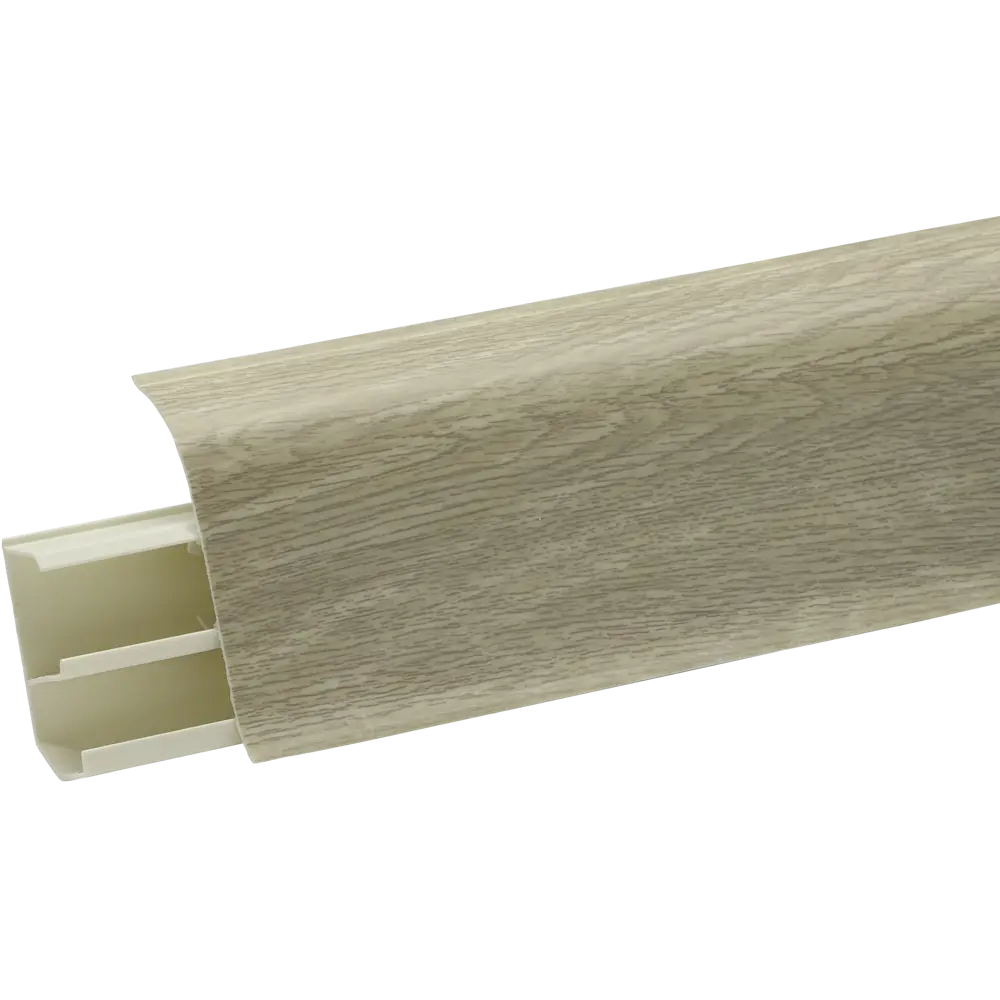 Плинтус напольный ARTENS ПВХ Монгольский с кабель-каналом 7 см 83410252 STLM-0041083