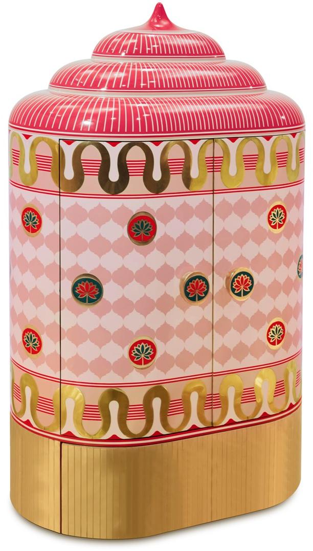 Scarlet Splendour Буфет лакированный с распашными дверцами Mandala sun-id-1412037 - Вид №1