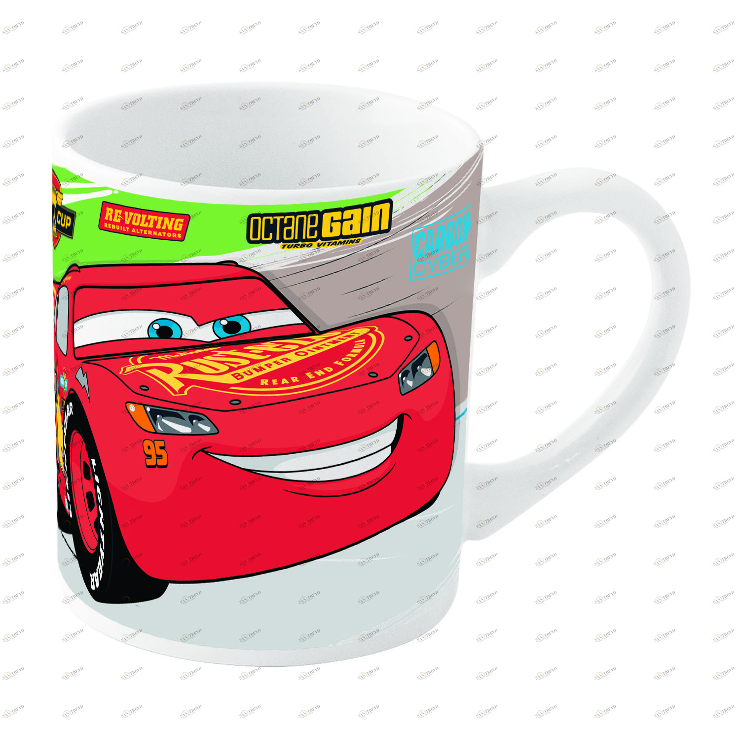 Кружка керамическая "Тачки 3", 325 мл STOR ТАЧКИ 335720 Белый;красный Santreyd 