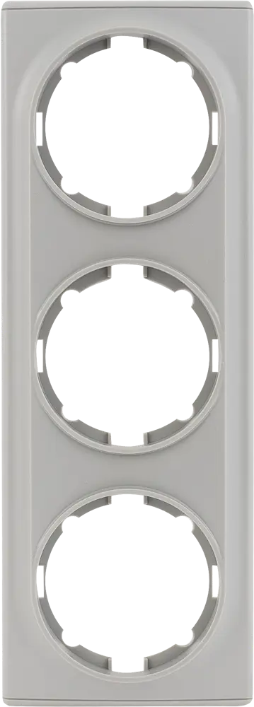 Рамка Florence OneKeyElectro на 3 поста в сером цвете 82127047