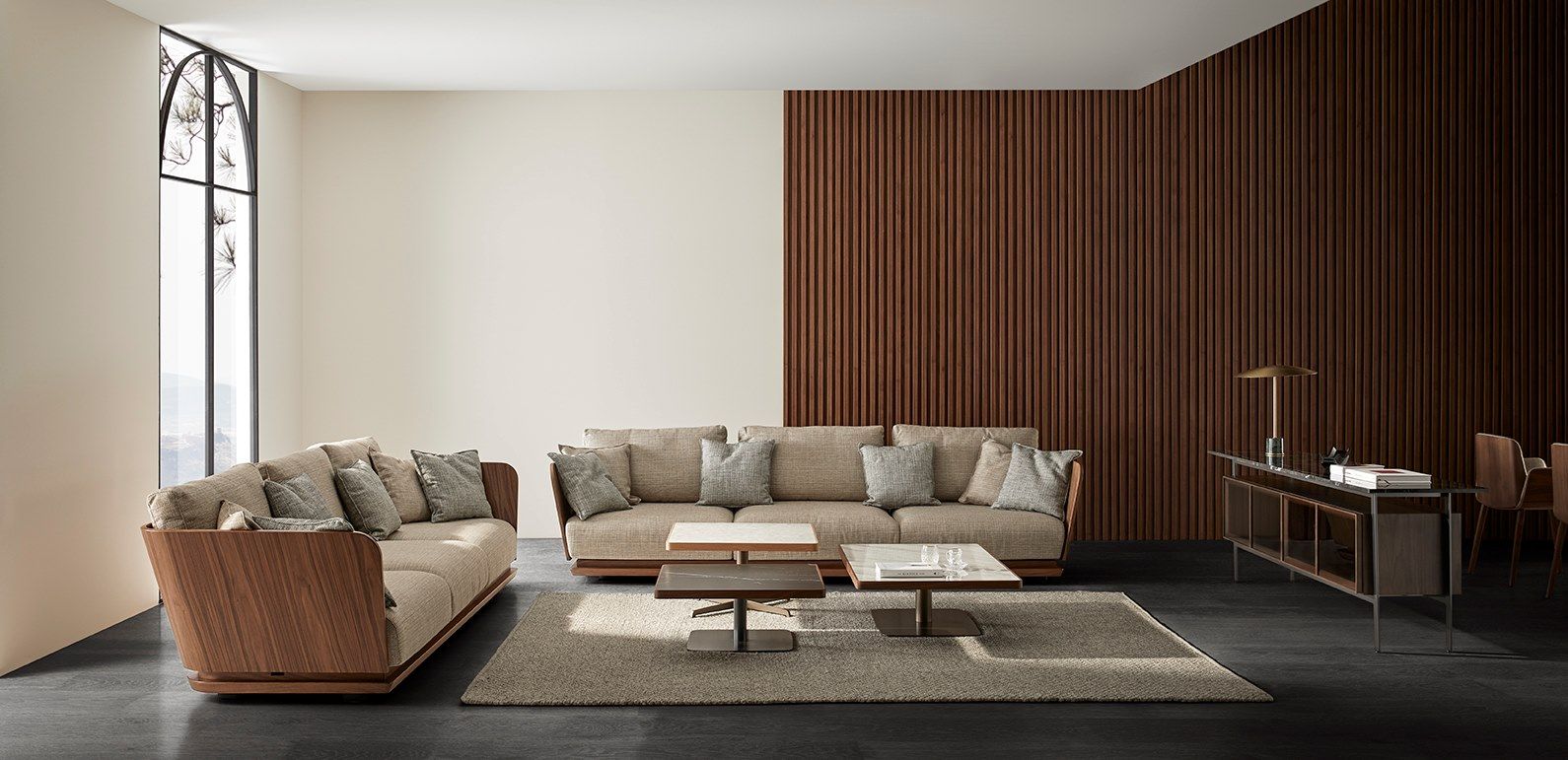 Шкаф из дерева и стекла с откидными дверями Punt Чикаго ARCH-00074008 - Вид №4