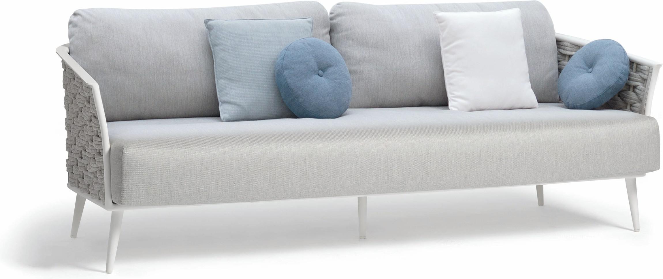 MNST334 3-х мест. белый веревка 45мм серебристая Manutti Cascade