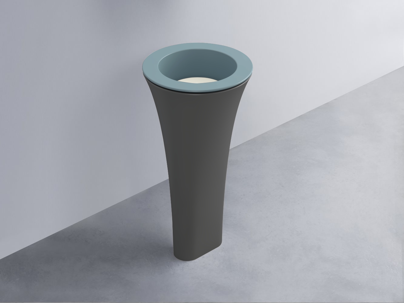 AMLA45-PL+AMPILT-TL+AMCOLT-CM Раковина Amedeo Tondo отдельностоящая cielo Enjoy + Amedeo Ceramica Cielo