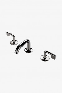 PTLS02 .25 Низкопрофильный смеситель для унитаза с тремя отверстиями и металлическими ручками Waterworks