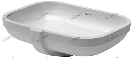 045748 Накладная раковина под столешницу  овальная Duravit Happy D.2