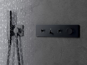 Термостатический набор для душа из латуни с пластиной