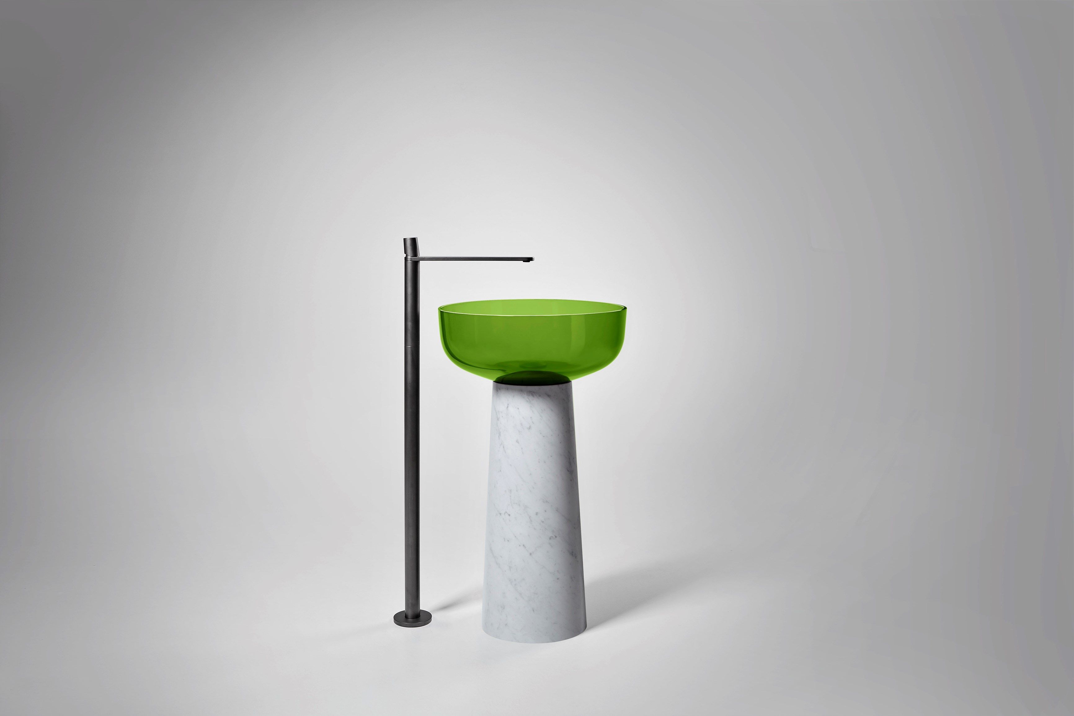 Каррарский мрамор отдельно стоящий круглый умывальник Antoniolupi ALBUME10 + ALBUME21 ARCH-00067725 - Вид №16