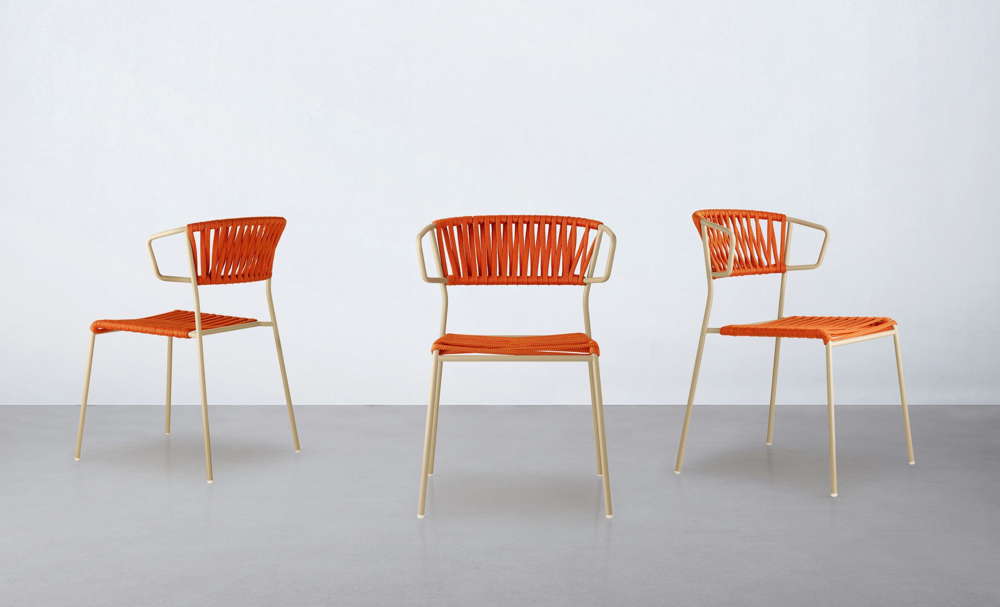 Открытый стальной стул и плетеный морской канат S-CAB Лиза ARCH-00078024 - Вид №5