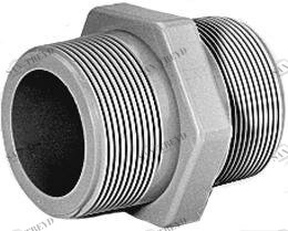 SANIT 121403050025 Ниппель, АБС, с конической наружной резьбой BSP 