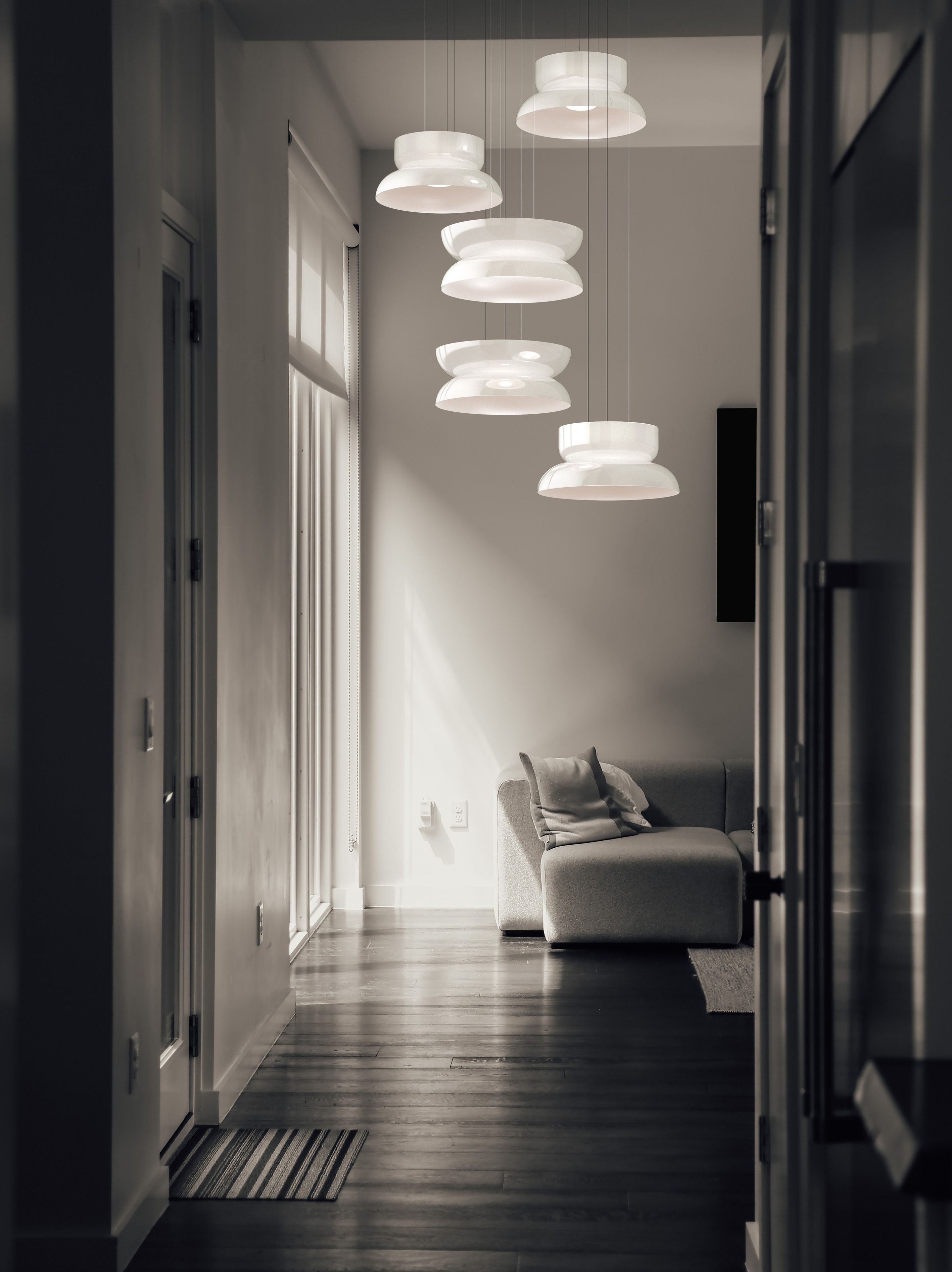 Опаловое стекло светодиодный подвесной светильник Pablo Designs Тотем ARCH-00057209 - Вид №2