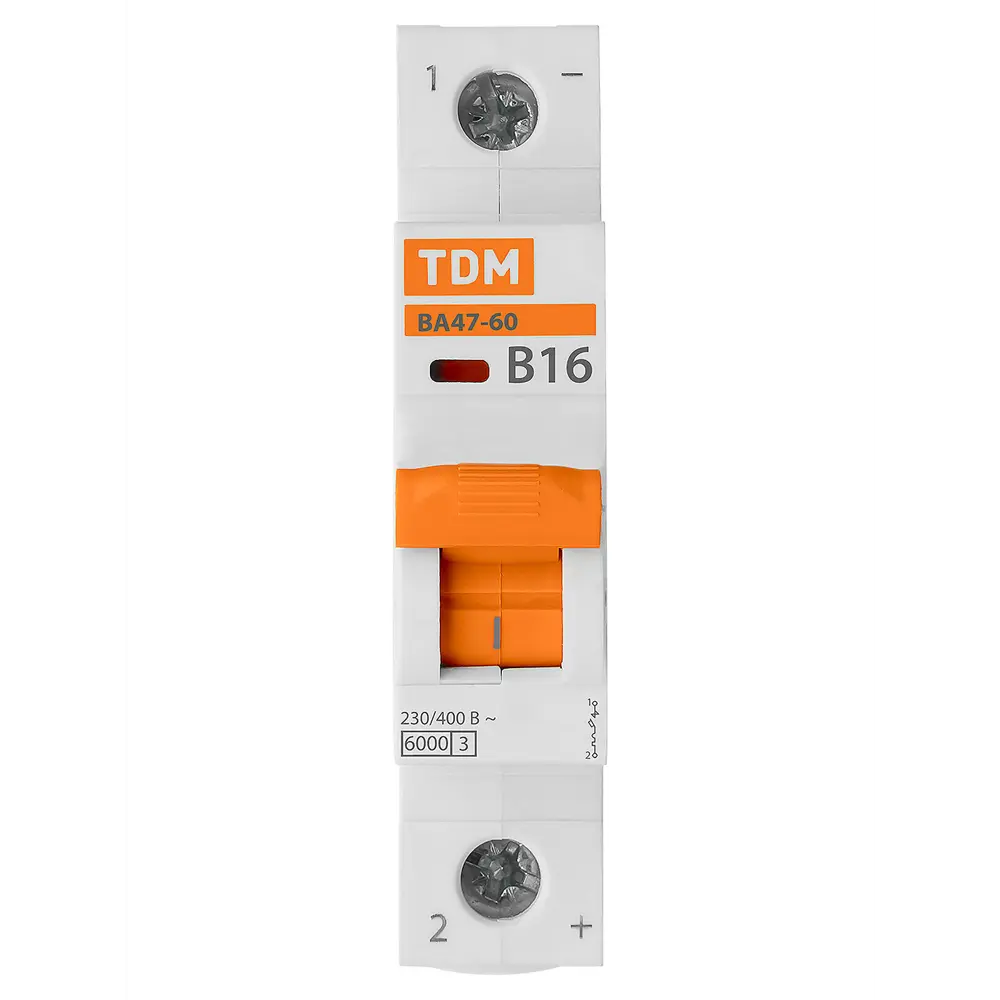 Автоматический выключатель TDM Electric ВА47-60 1Р B16 A 6 кА STLM-2046703 - Вид №2