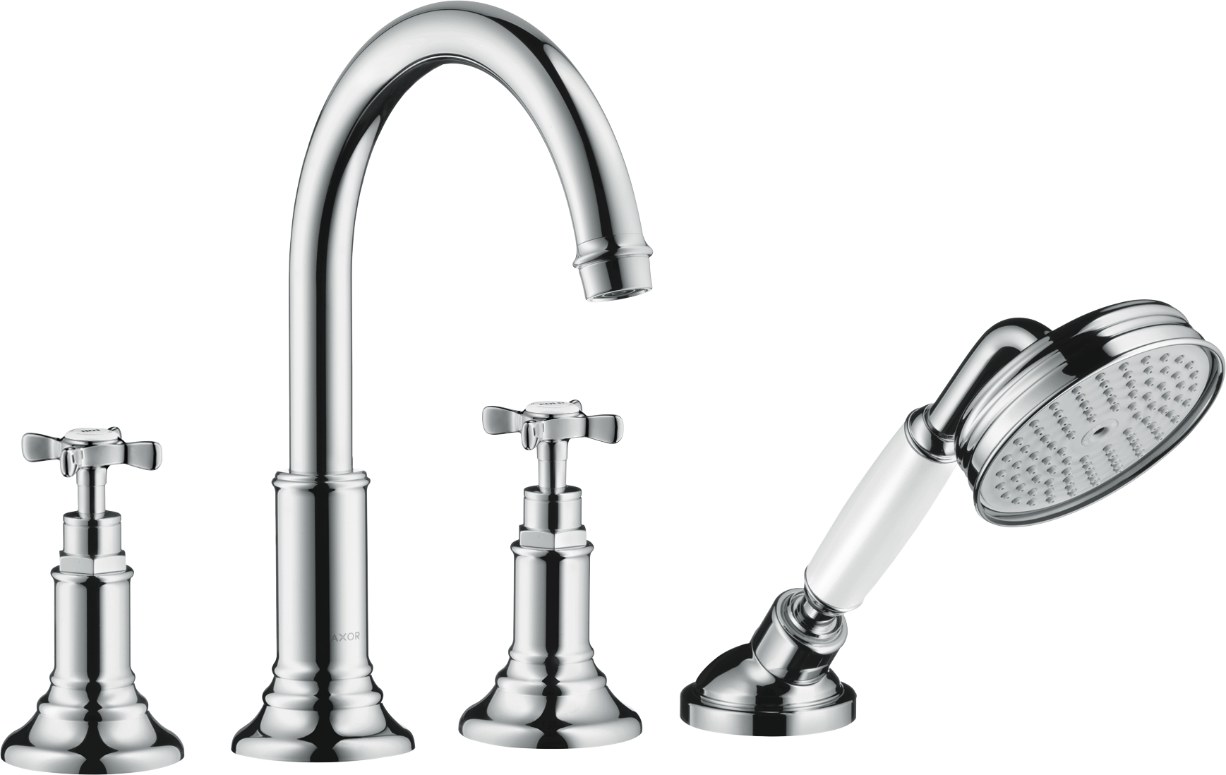 16546000 Смеситель на край ванны на 4 отверстия с поперечными ручками AXOR MONTREUX