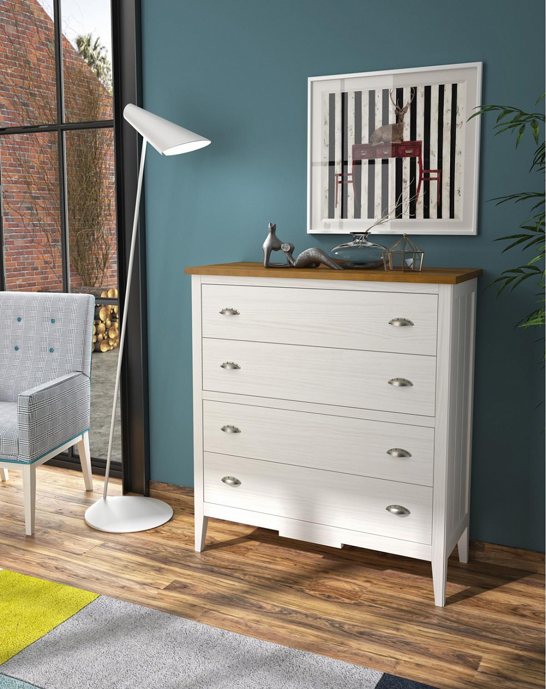 090601 Комод 4 ящика Grupo Seys Nantes Santreyd - Вид №4