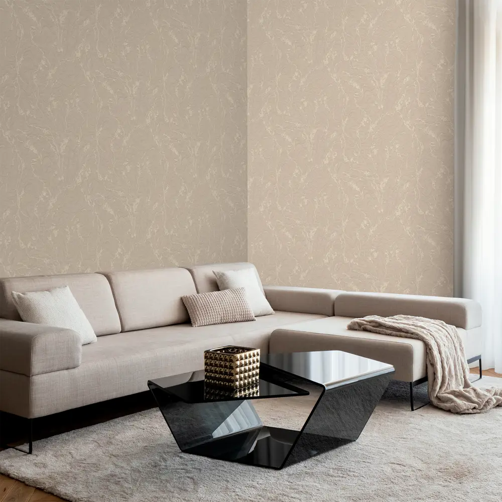 Обои флизелиновые Ateliero Верди бежевые 1.06 м At1093-17ОАВ STLM-2059646 - Вид №1