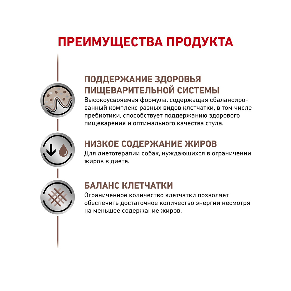 Т0055686 Корм для собак Vet Diet Gastro Intestinal Low Fat при нарушении пищеварения, конс. 410г ROYAL CANIN  - Вид №2