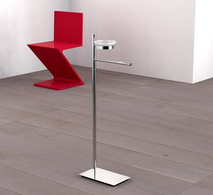 B9902 Стойка напольная с мыльницей и полотенцедержателем COLOMBO SQUARE Colombo Design - Вид №1