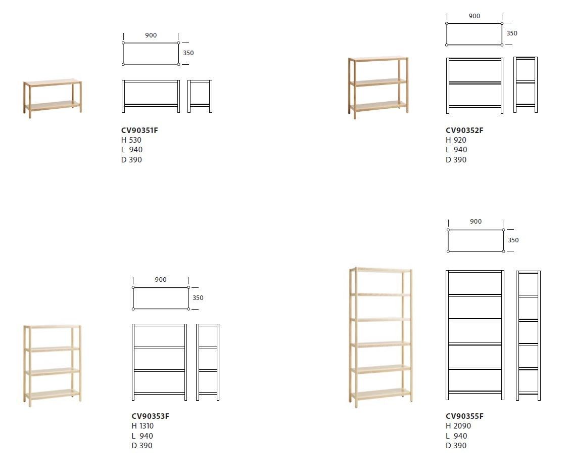 Деревянный книжный шкаф Karl Andersson Cavetto ARCH-00109603 - Вид №5