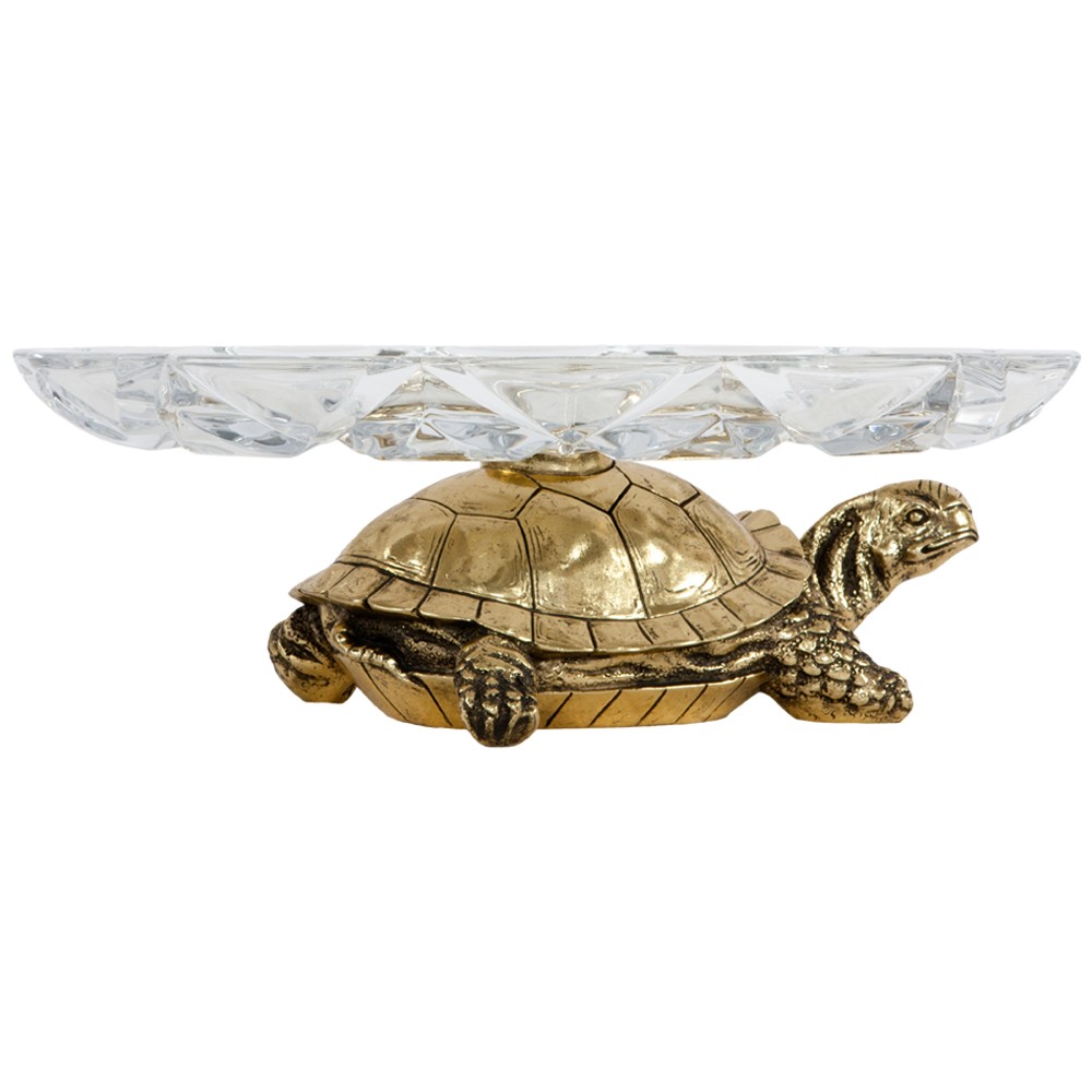 52075 Фруктовница-конфетница Черепаха 6 Бронза BOGACHO 4627155818456 - Вид №2