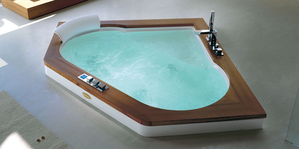 Ванна встроенная с гидромассажем Aura Corner 140 9F43-490 Jacuzzi 9F43490 - Вид №1