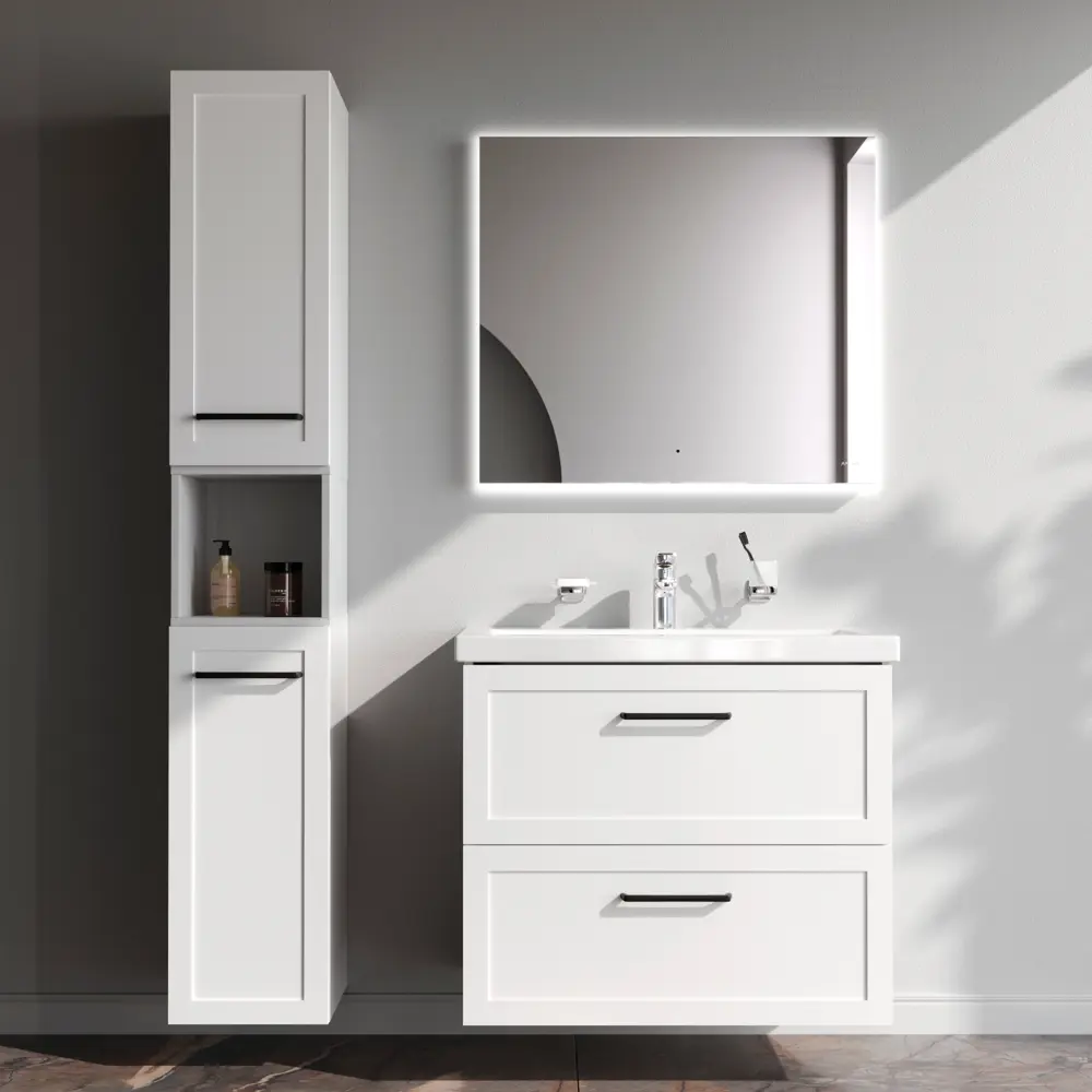 Комплект фасадов для тумбы AM.PM Force M9FFFM0802WM 33x76.5 см МДФ цвет белый 2 шт STLM-2099186 - Вид №6